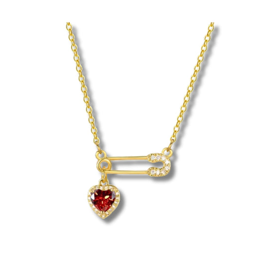 Amelia Red Heart | Necklace