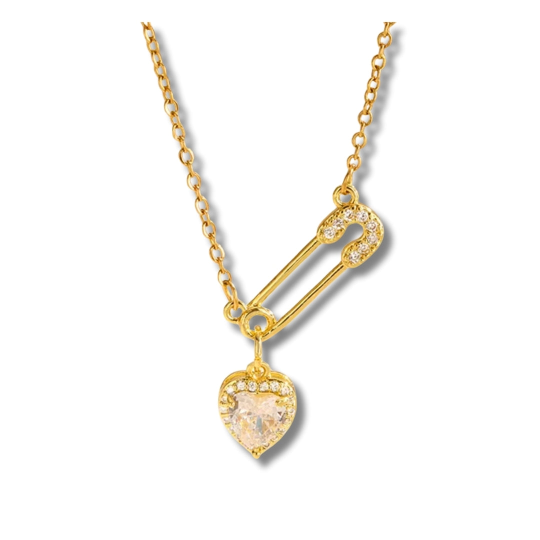 Amelia Crystal Heart | Necklace