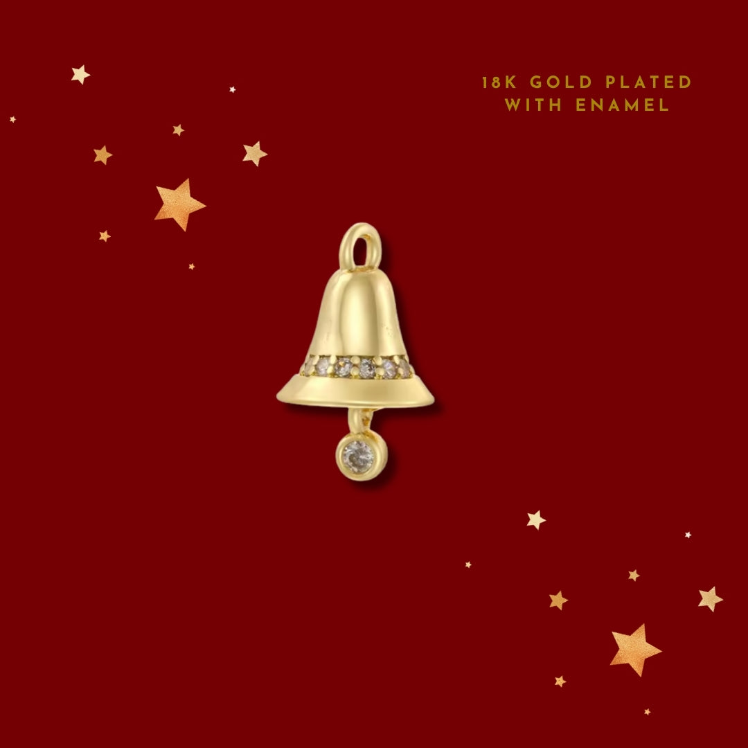 Carol Christmas Bell Gold  | Charm