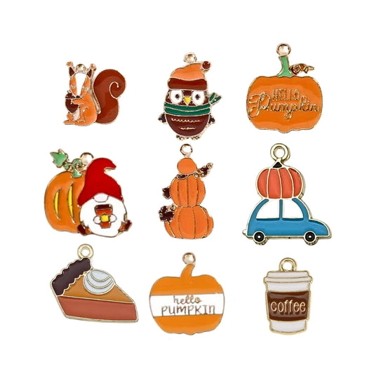 Autumn Charms Jewellery Charms Pumpkin Charms