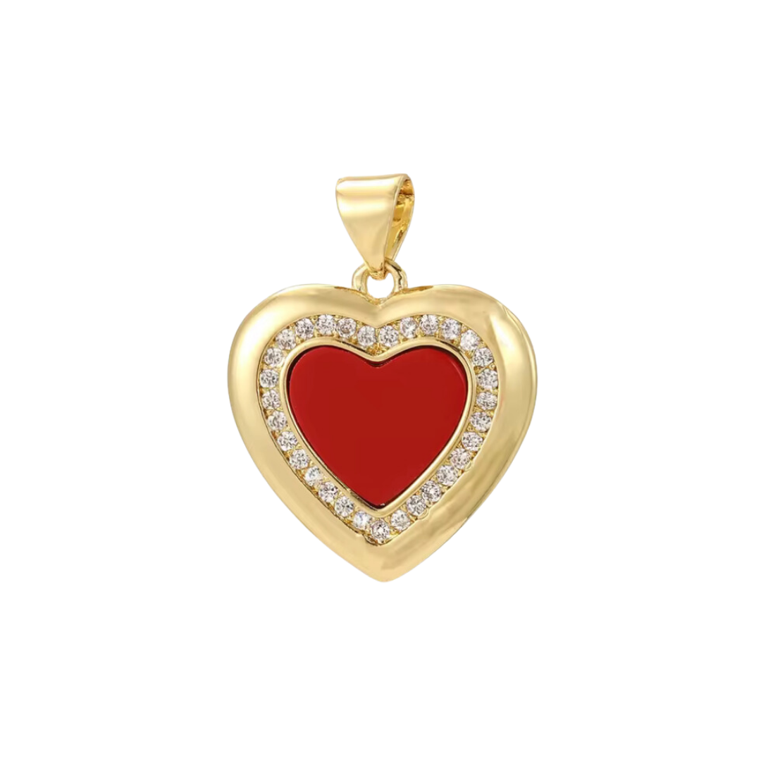 Diamante Red Heart | Charm