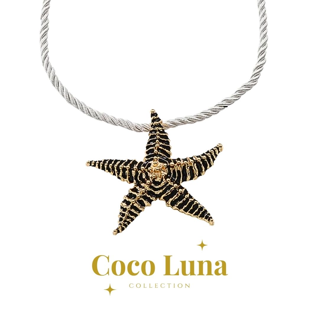 Mykonos Starfish Black | Necklace