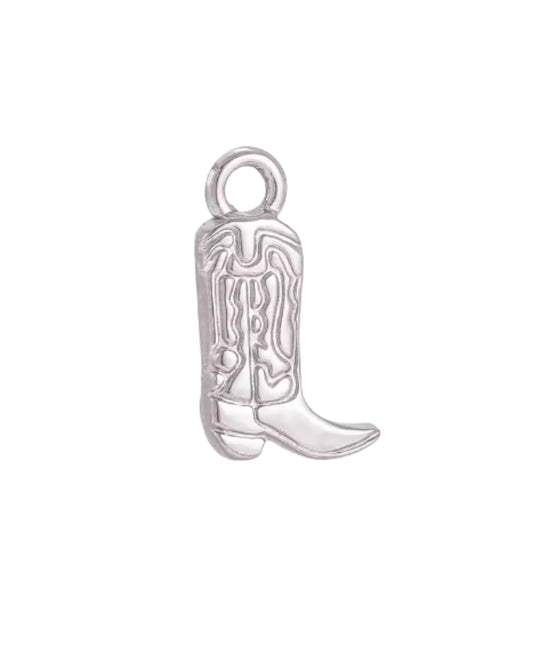 Silver Cowboy Boot
