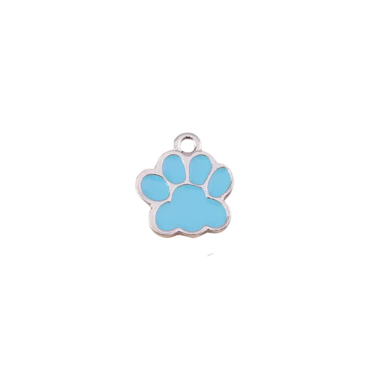 Dog Paw Charm Blue