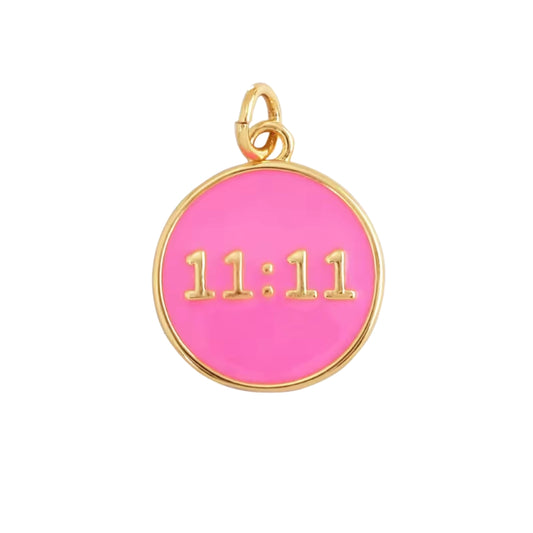 Pink 11:11 Pendant | Charm