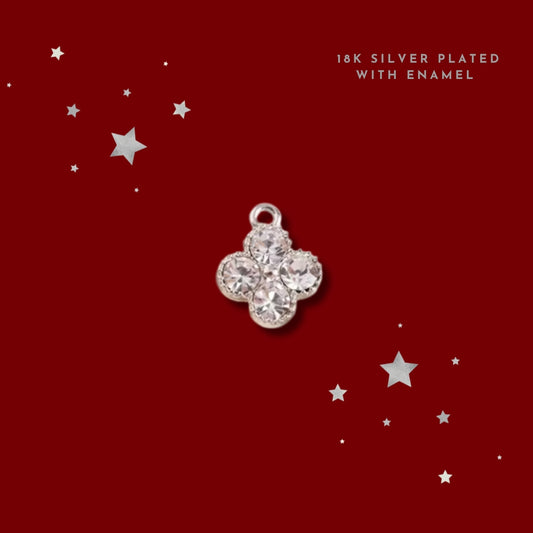 Christmas Clover Silver | Charm