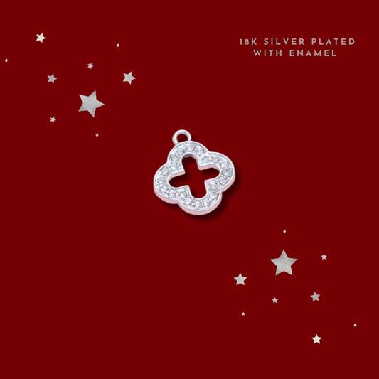 Christmas Clover Silver | Charm