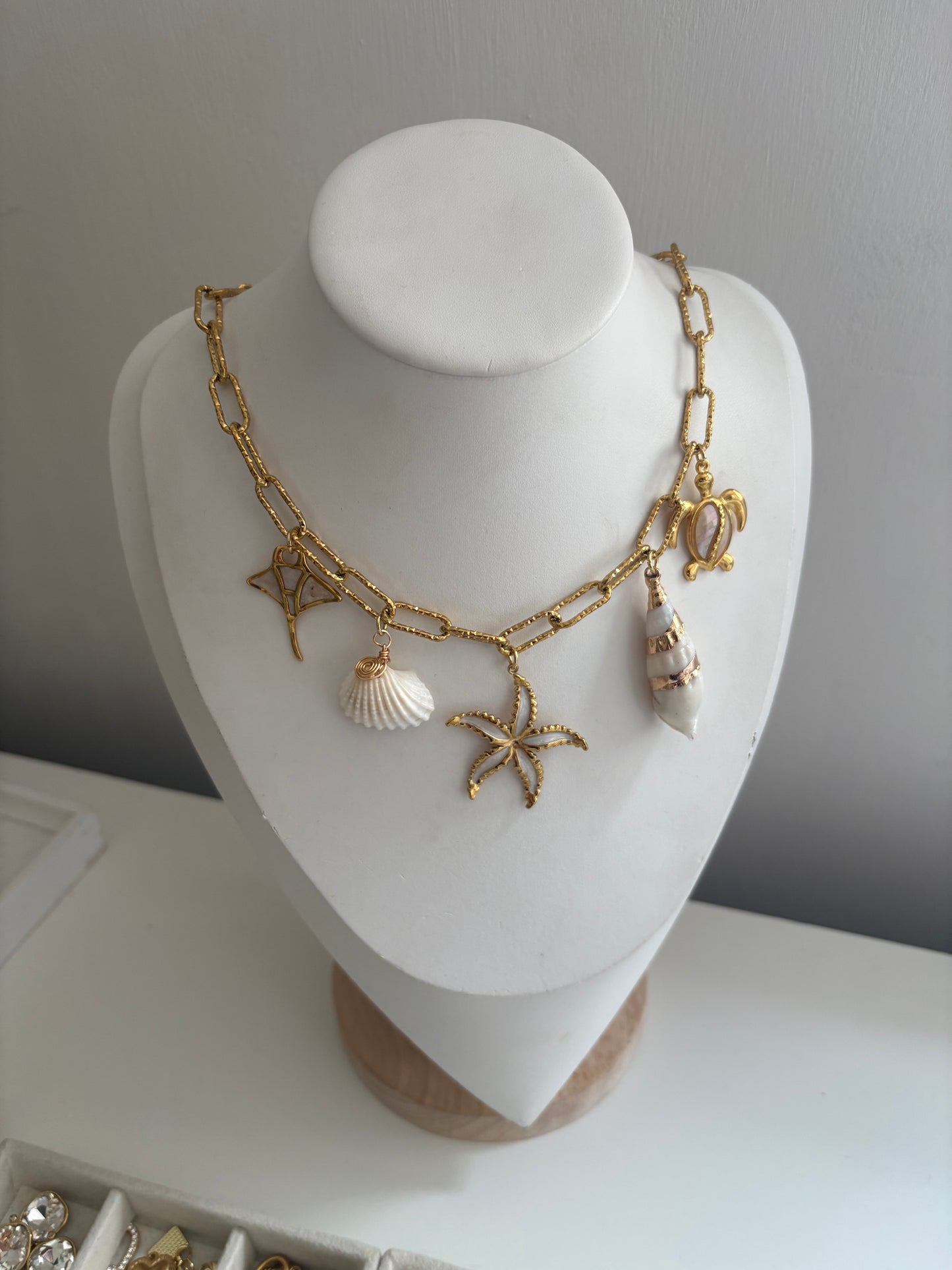 Ocean Inspired Charm Necklace