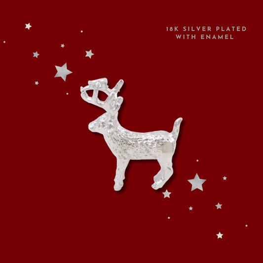 Christmas Reindeer Silver | Charm