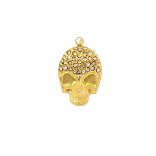 Skull Charm Gold