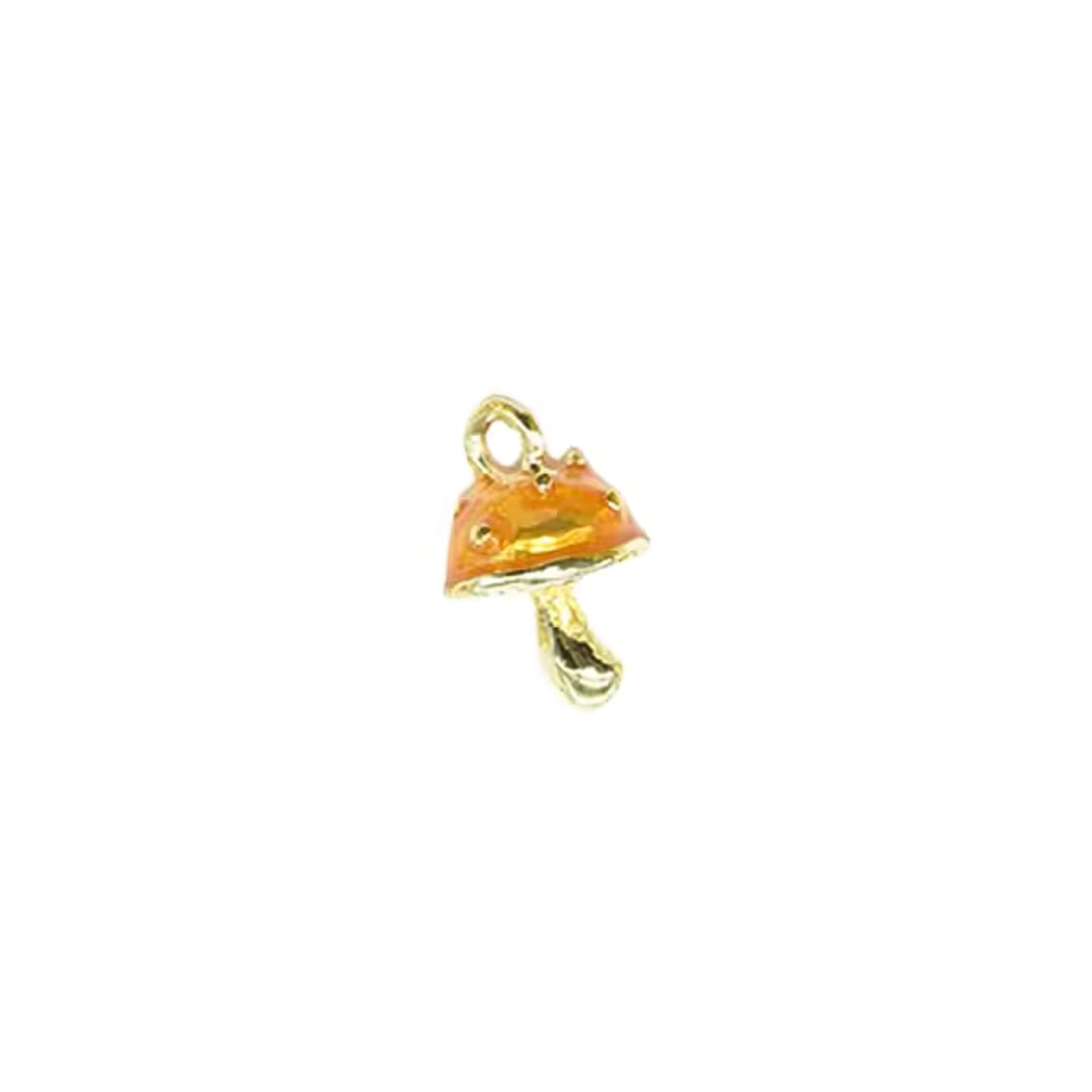 Orange & Gold Mushroom | Charm