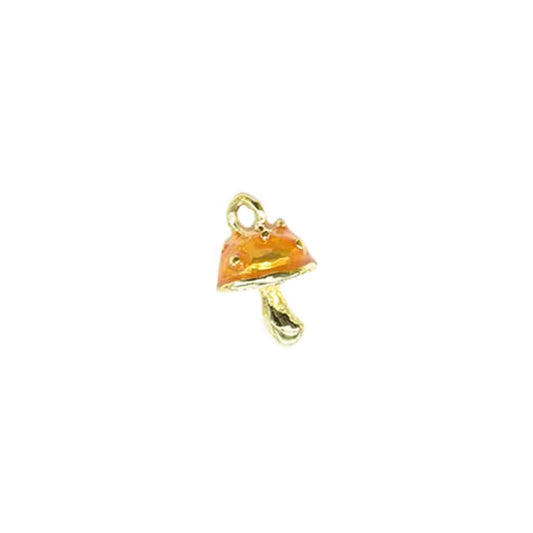 Orange & Gold Mushroom | Charm