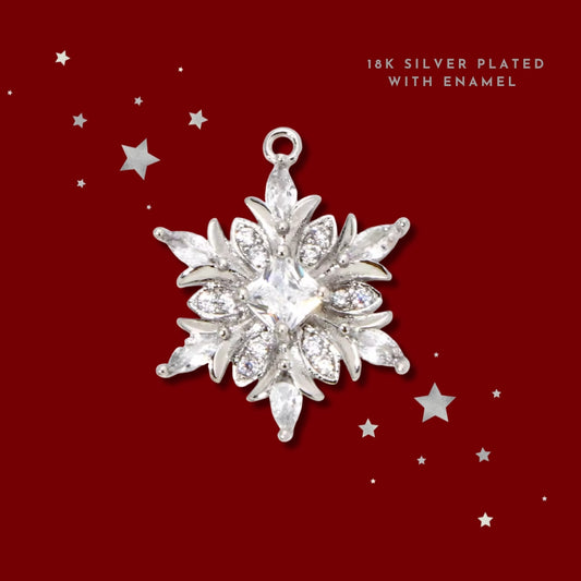 Silver Ice Snow Flake | Charm