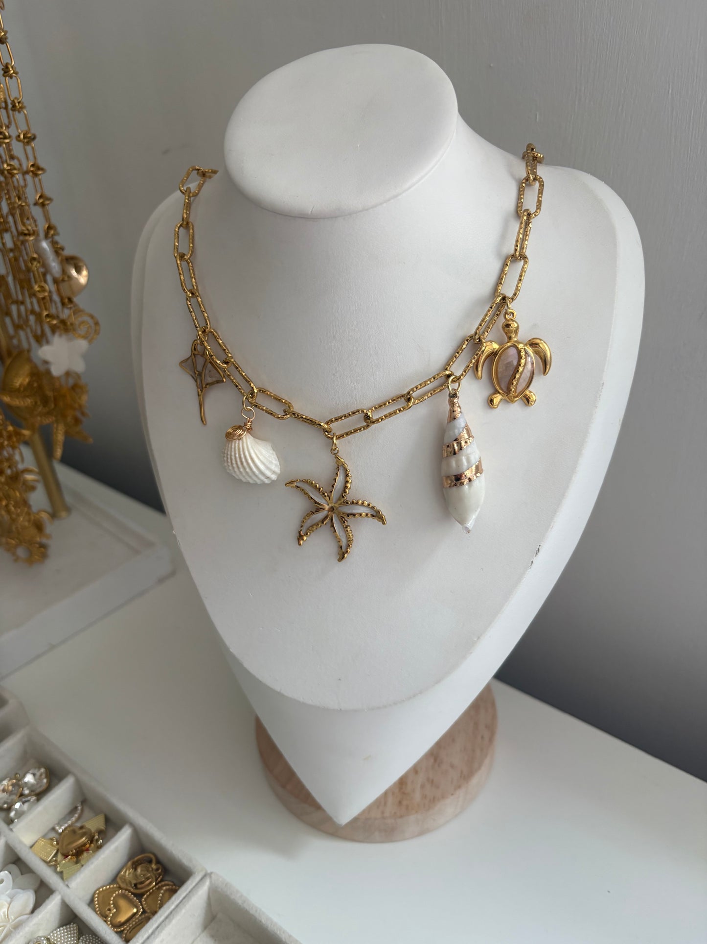 Ocean Inspired Charm Necklace