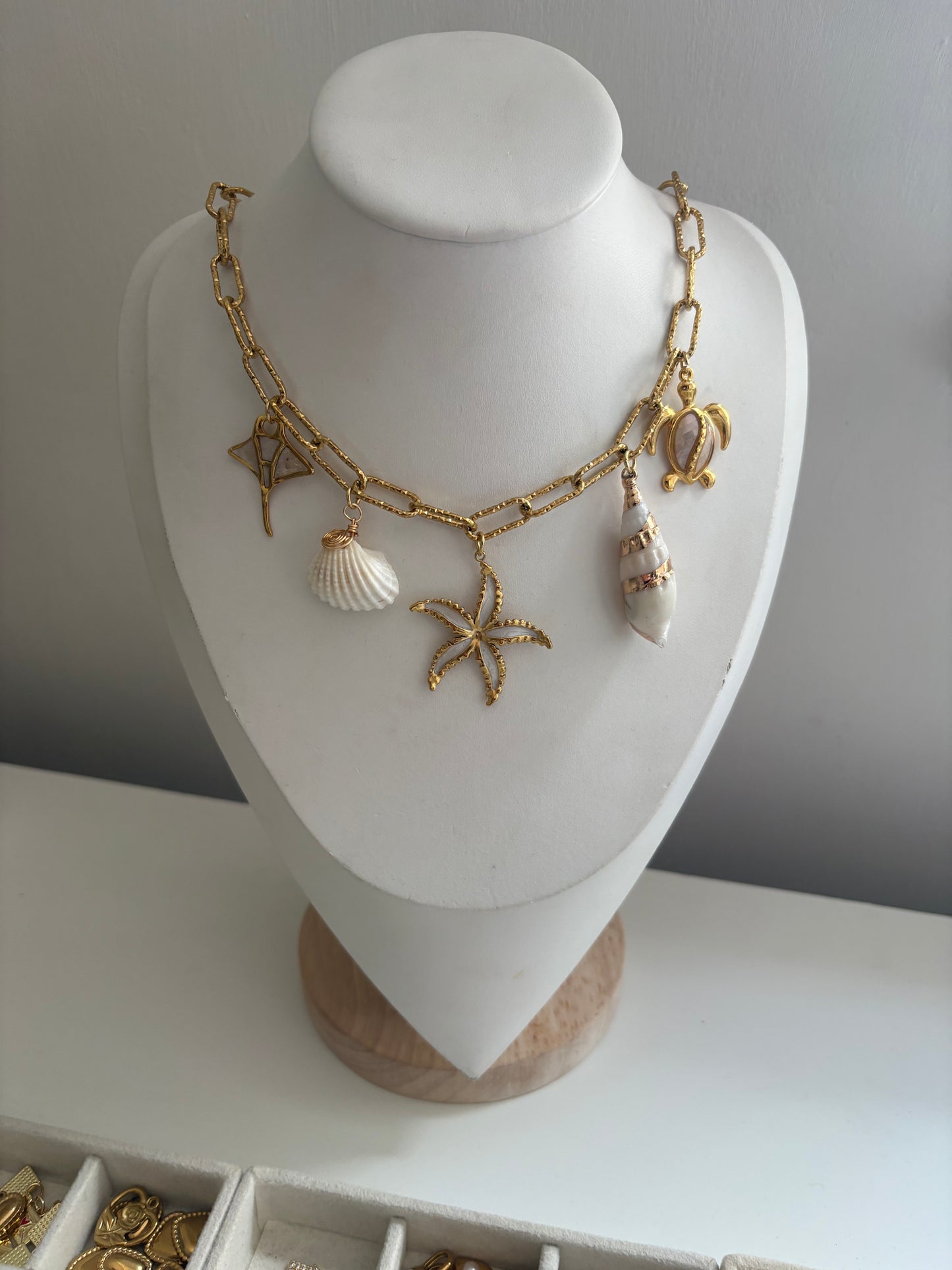 Ocean Inspired Charm Necklace
