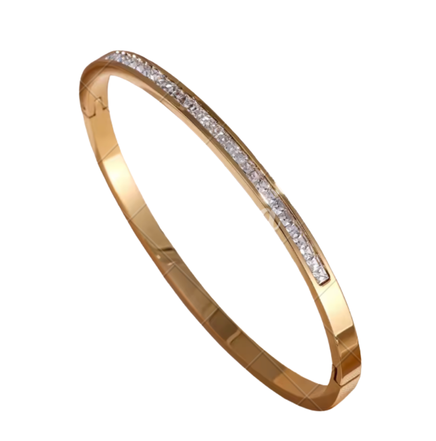 Classic Sparkly Bangle gold or silver