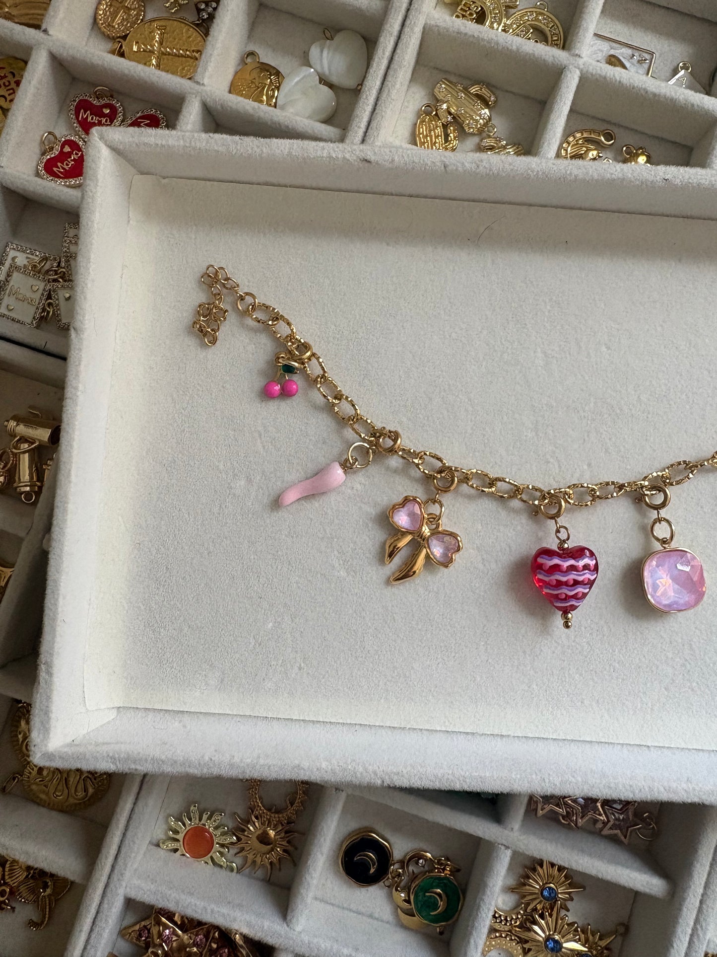 Coco Luna - Pretty In Pink Charm Bracelet