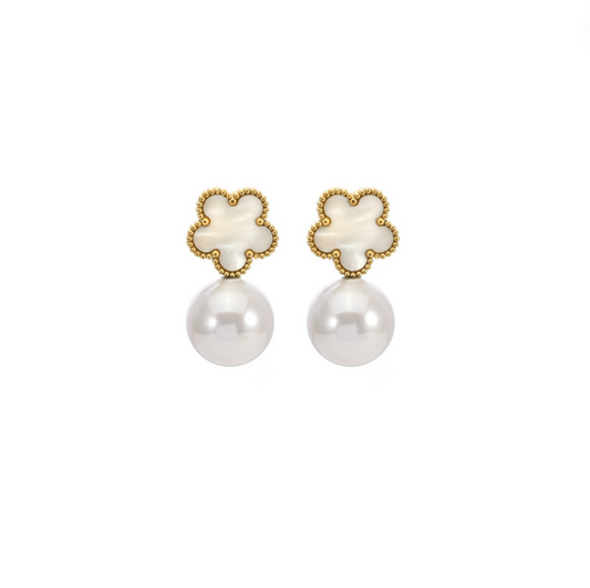 Clover Pearl | Earrings