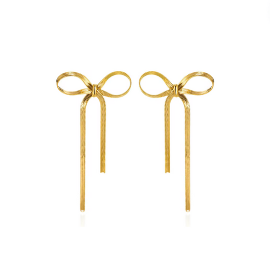 Gold Bow | Earrings