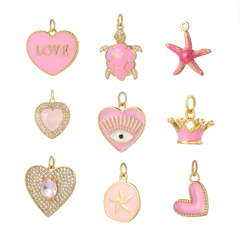 Pink Disc Starfish | Charms