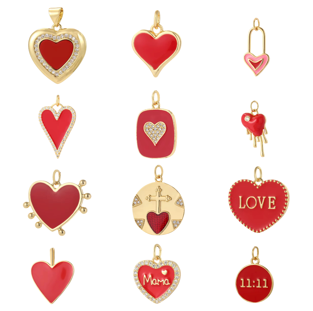 Individual Red Charms For Charm Bar Charm Necklaces & Bracelets