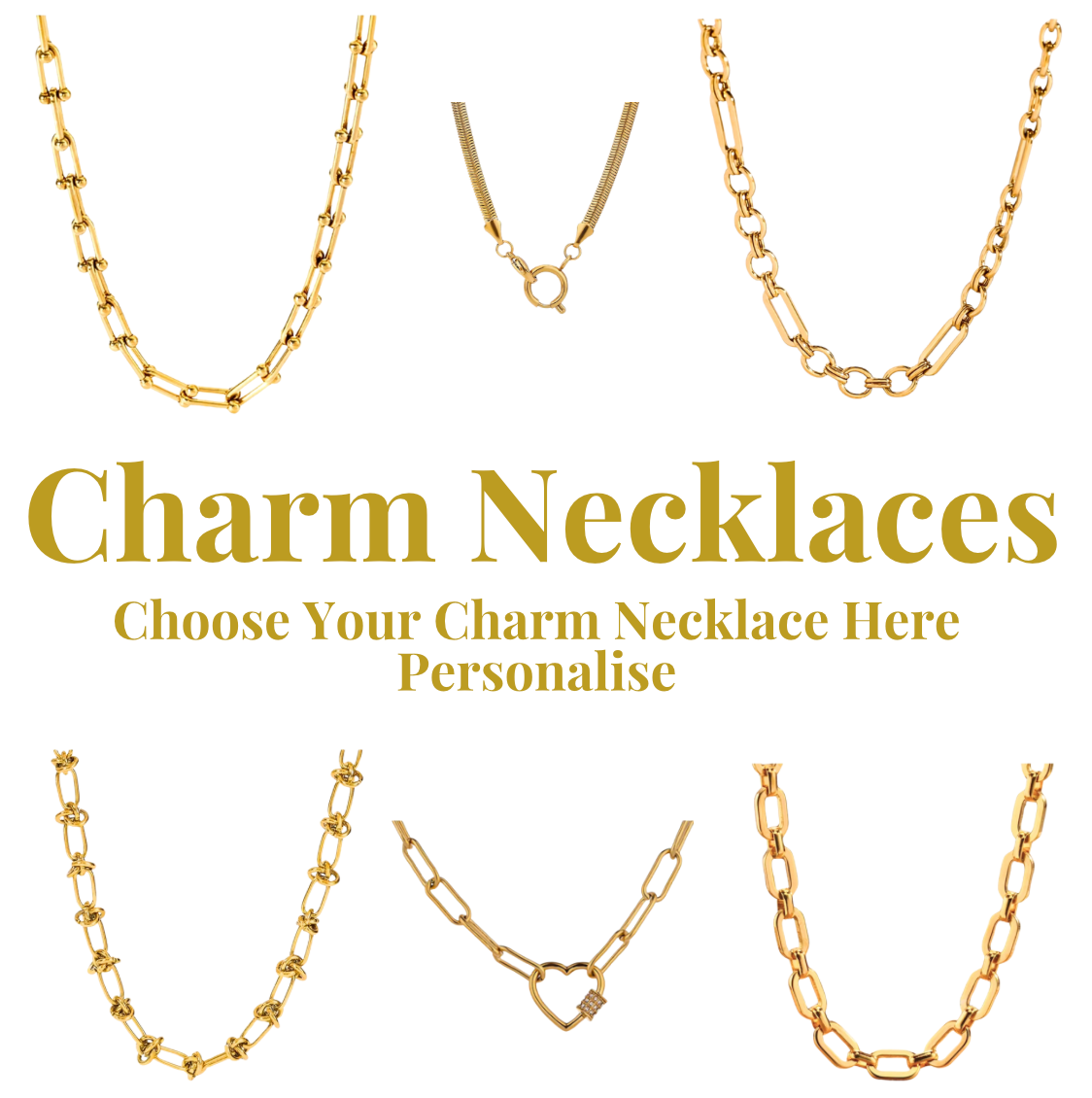 Build A Charm Necklace - Choose Your Chain