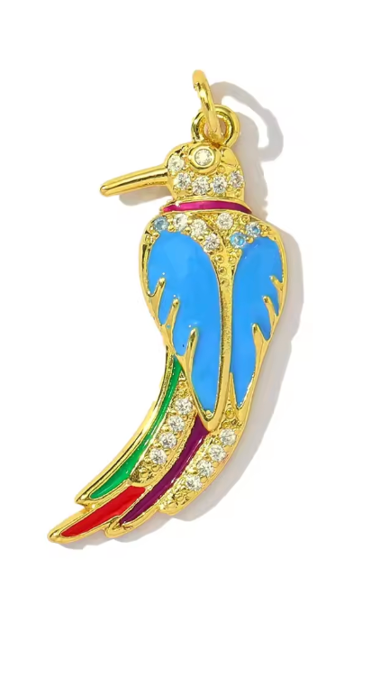 Bird Charm Gold