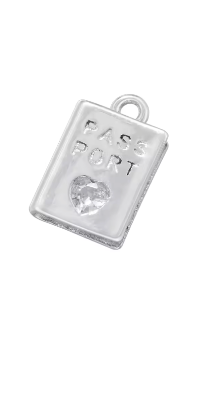 Silver Passport Charm