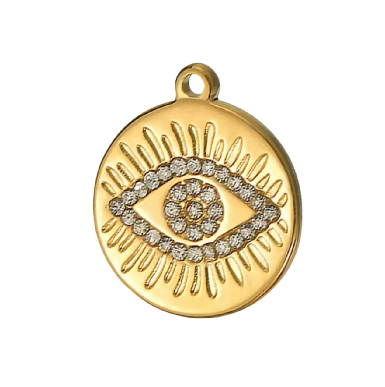 Gold Evil Eye Pendant