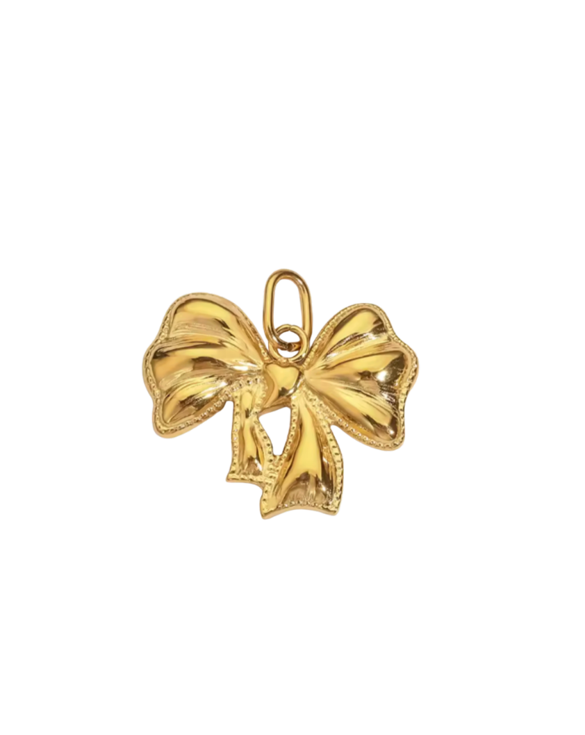 Gold Bow Charm