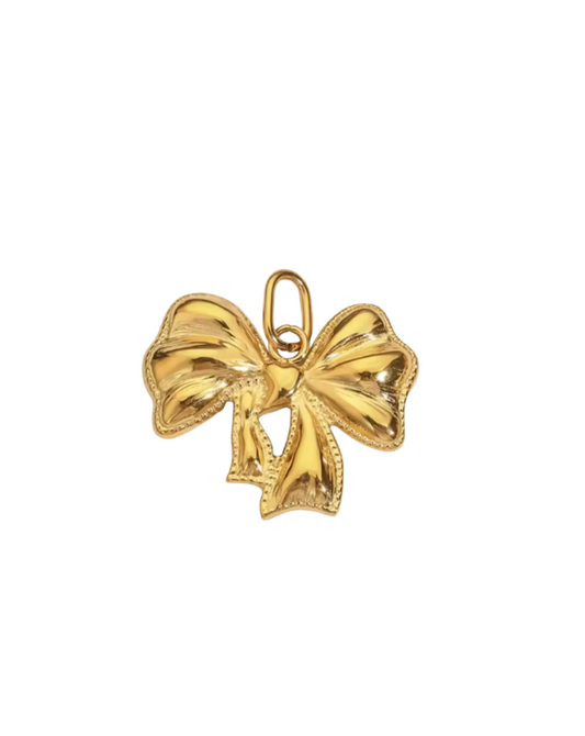 Gold Bow Charm