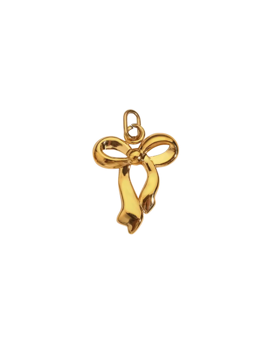 Gold Bow Charm