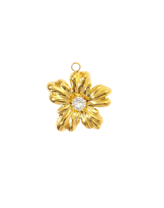 Diamante Flower Charm