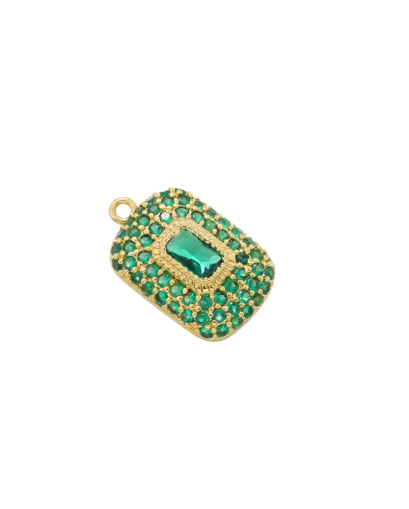 Green Diamante Pendant