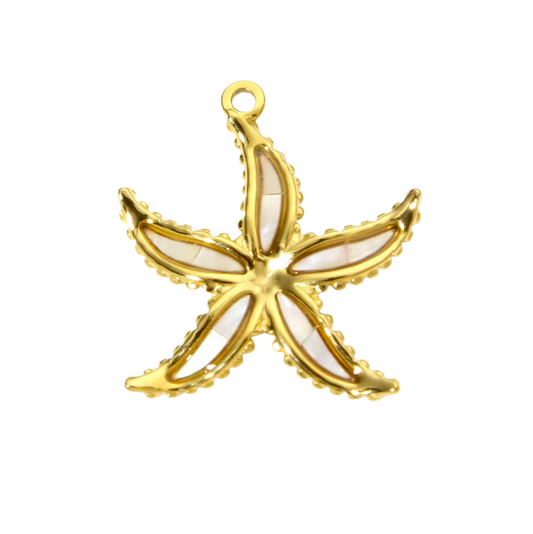 White Starfish Charm