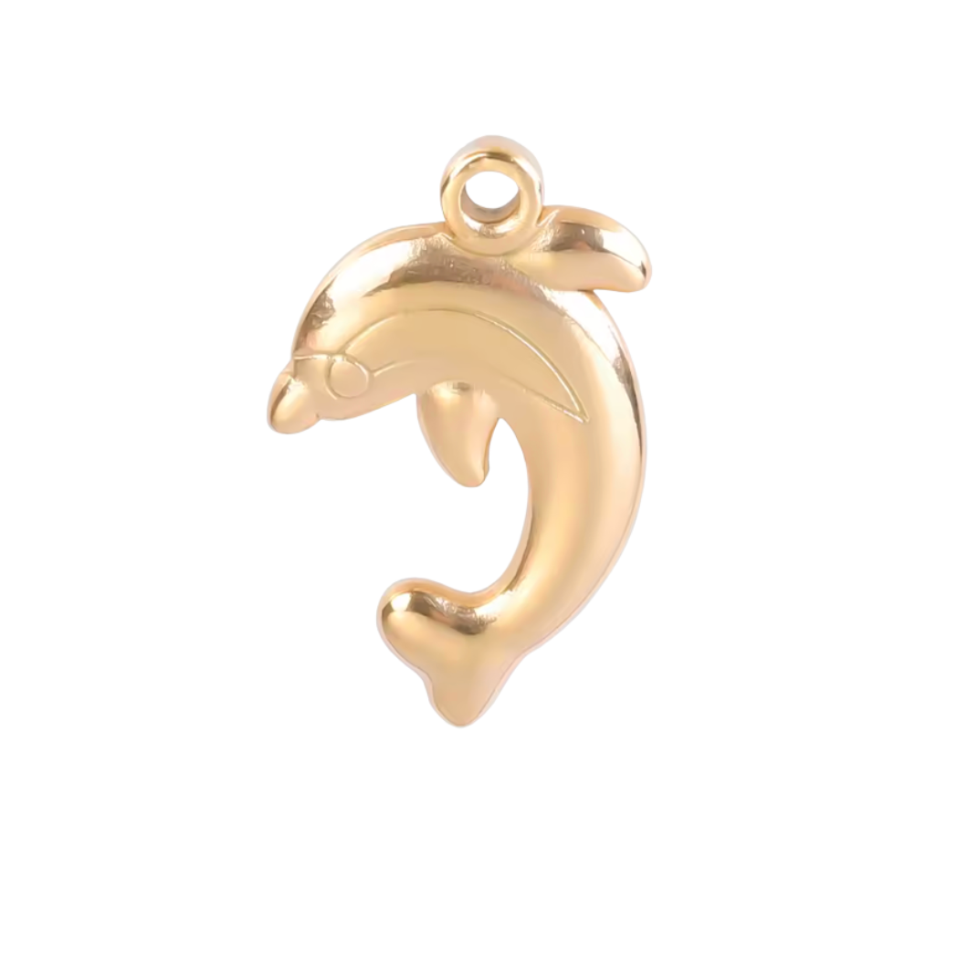 Dolphin Gold Charm