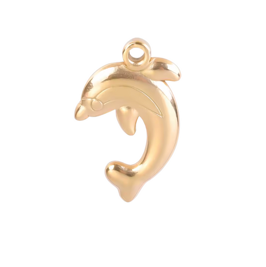 Dolphin Gold Charm