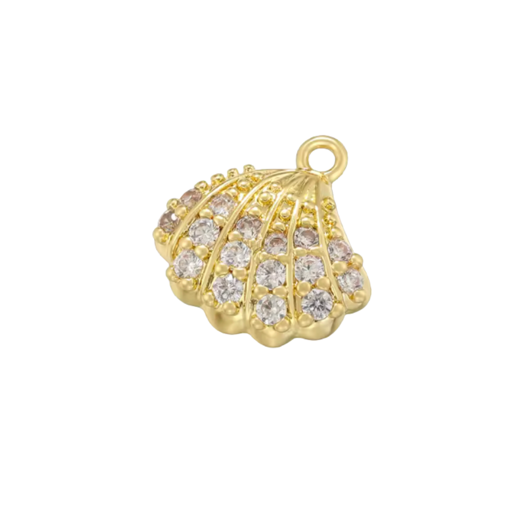 Diamante Clam Shell Charm