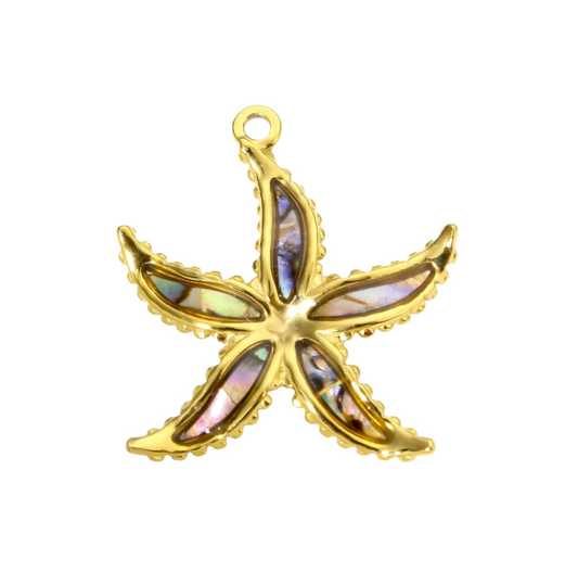 Starfish Charm Gold