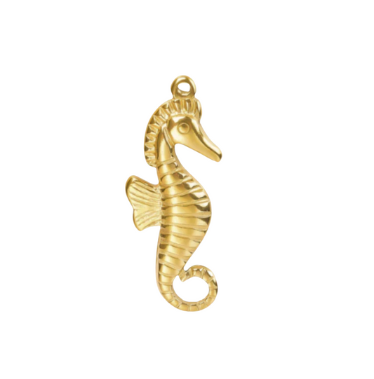 Seahorse Charm Gold