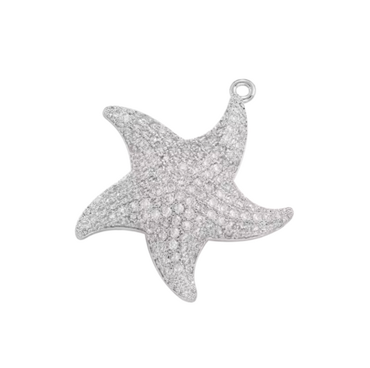 Starfish Charm Silver