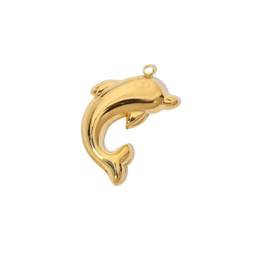 Dolphin Charm Gold