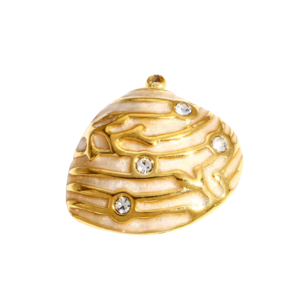 Shell Charm Gold