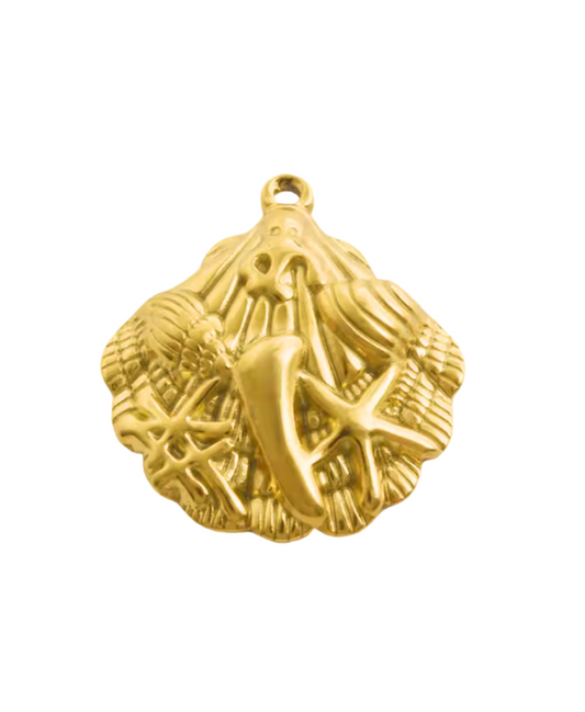 Shell Charm Gold