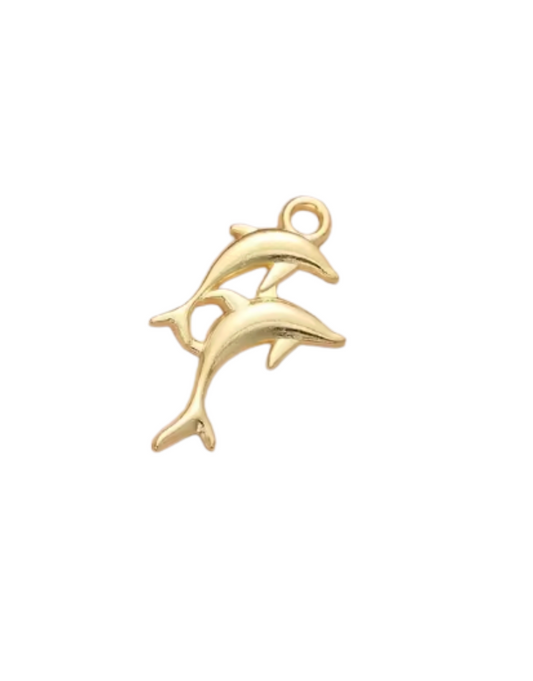 Dolphin Charm Gold