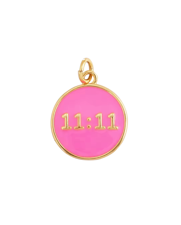 11:11 Charm Gold & Pink