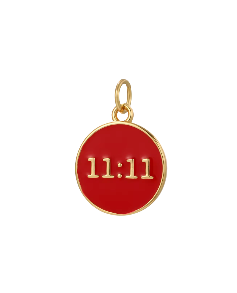 11:11 Charm Red & Gold