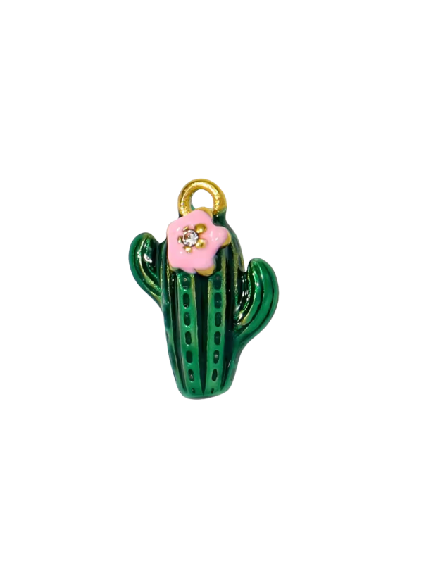 Green Cactus Charm