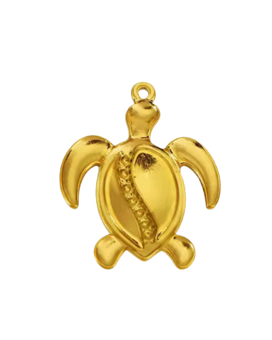 Turtle Charm Gold