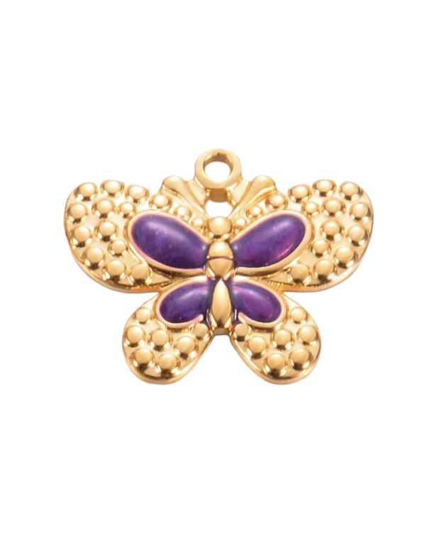 Butterfly Charm Purple